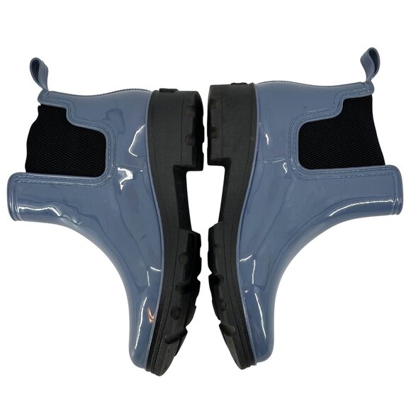 Ocean & Coast Womens Blue Chelsea Waterproof Slip-On Rain Boots Size 10 - Picture 3 of 11